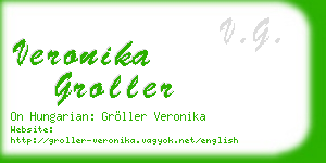 veronika groller business card