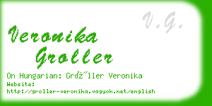 veronika groller business card